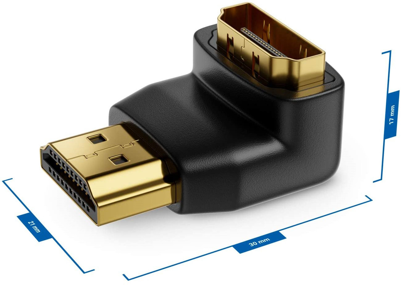 HDMI 90 Degree and 270 Degree Right Angle Male to Female Adapter HDMI Male to Female Connector