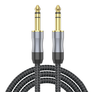 HIFI advanced Guitar Instrument Cable 1/4 Inch to 1/4 inch Straight 6.35mm Support mono balanced signals stereo signals with TR