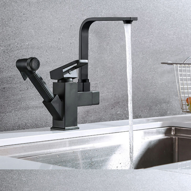 New Luxury Deck mounted Pull Out Kitchen Sink Water Faucet