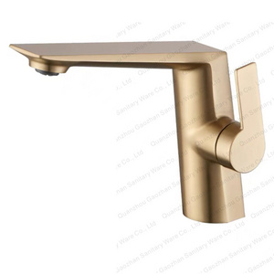 Single Handle Hole Gold Bathroom Basin Sink Tap Taps Mixer Faucet For Bathroom