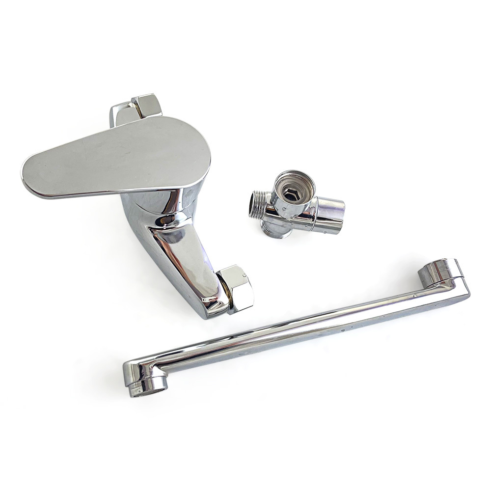 Factory direct sale high quality wall mount brass multi function bathroom faucet