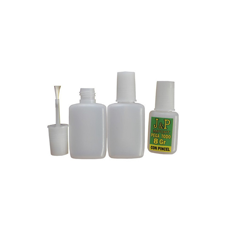 nail glue in plastic bottle packing  Cyanoacrylate adhesive glue with brush 8g