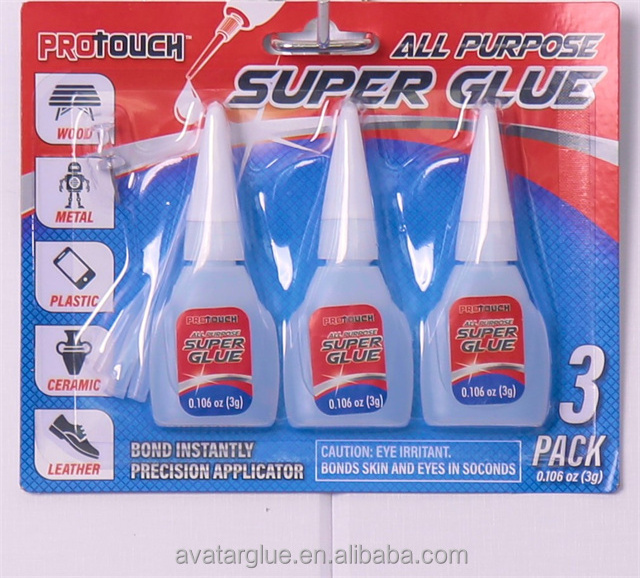 612pcs/card  PE bottle packaging  5g 502 super glue