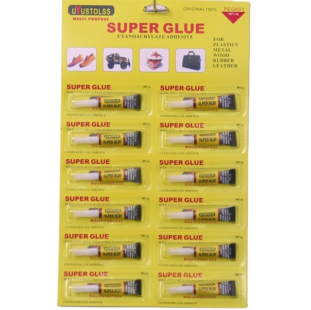 3g Quick Bonding Super Glue For Leather And Metal Packaging To Stick Firmly Clear Cyanoacrylate Adhesive