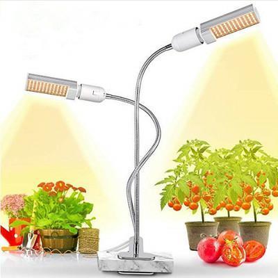 New Arrival LED Grow Light For Indoor Plant,Led Grow 45W Full Spectrum Grow Lamp, Dual Head Plant Light with Replaceable Bulb