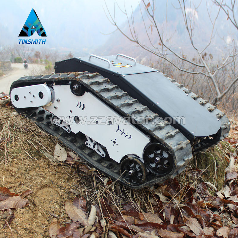 AVT-10T Robot platform tracked vehicle snowmobile rubber track for mini loader robot chassis car machine