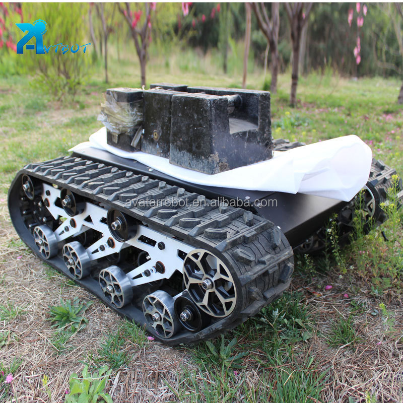 tracked chassis for small fire robot rubber track undercarriage type robot tank chassis