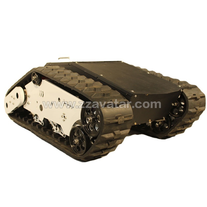 AVT-10T Robot platform tracked vehicle snowmobile rubber track for mini loader robot chassis car machine