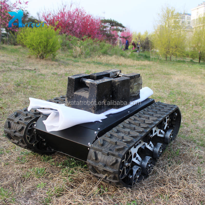 tracked chassis for small fire robot rubber track undercarriage type robot tank chassis