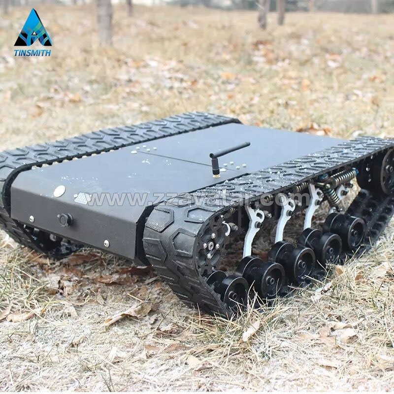 Crawler chassis mobile platform inspection used robot track system