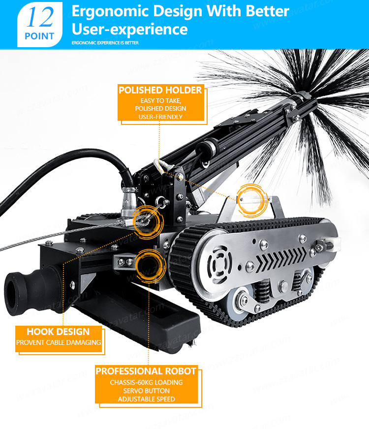 Air Duct Brush Cleaning Equipment Robot Rental