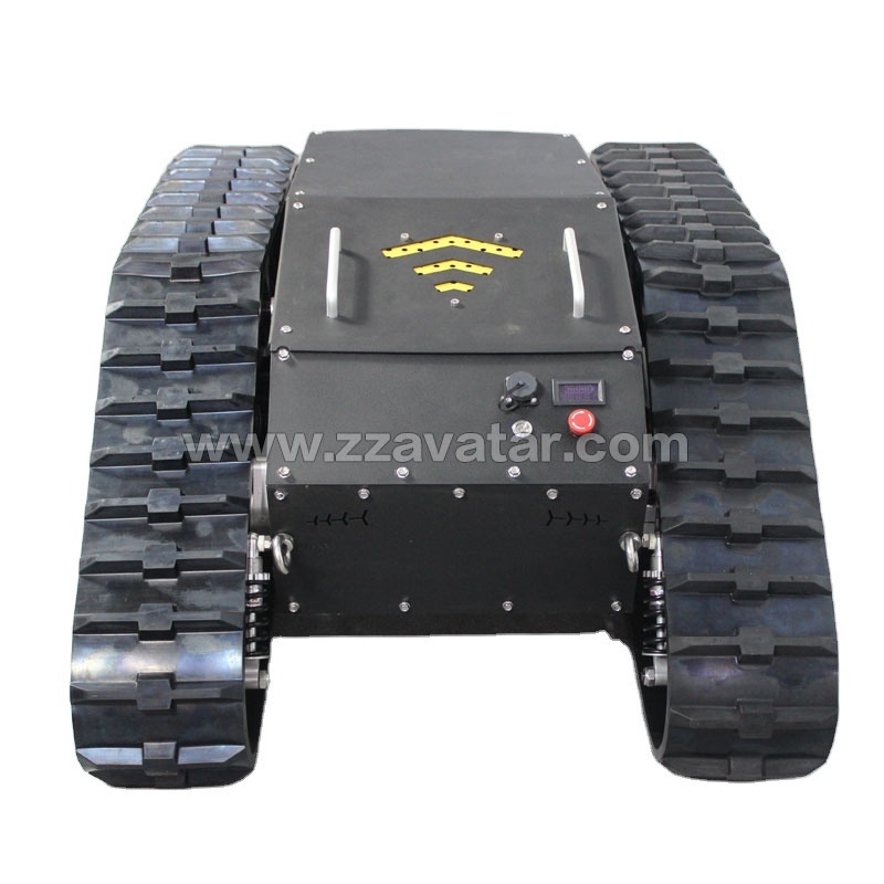 AVT-10T Robot platform tracked vehicle snowmobile rubber track for mini loader robot chassis car machine