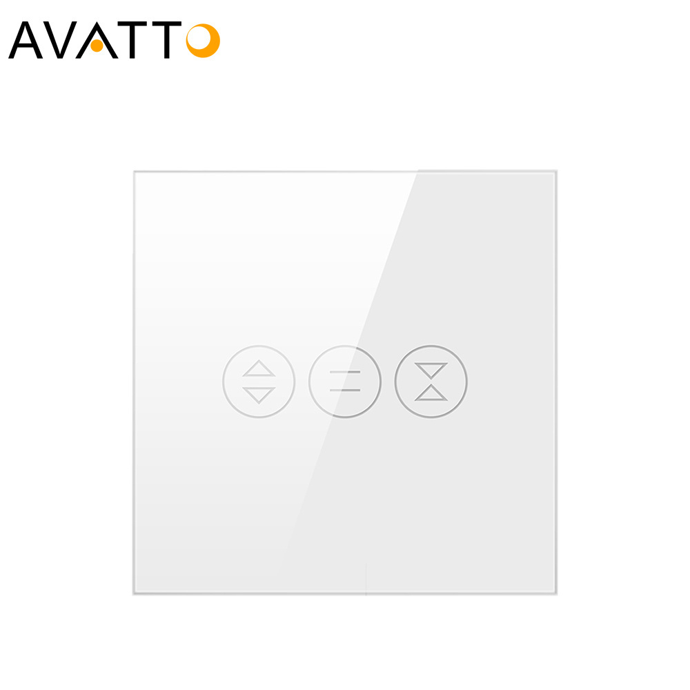 EU Standard tuya smart wifi Curtain Touch Screen Switch Remote control with Alexa Google Home