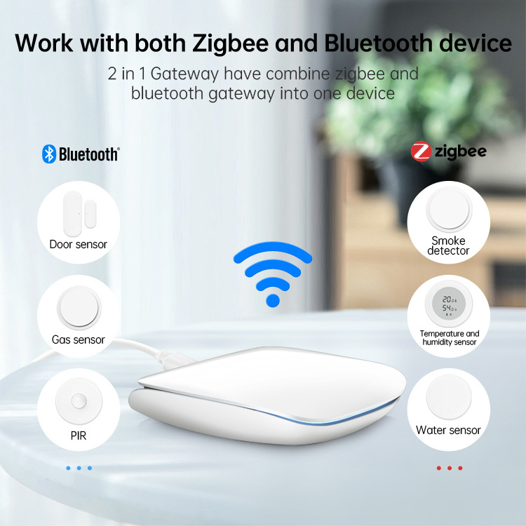 3.0 Smart Gateway Hub Wifi 3 in 1 Smart Wall Switch Ble Wifi Tuya Zigbee Gateway