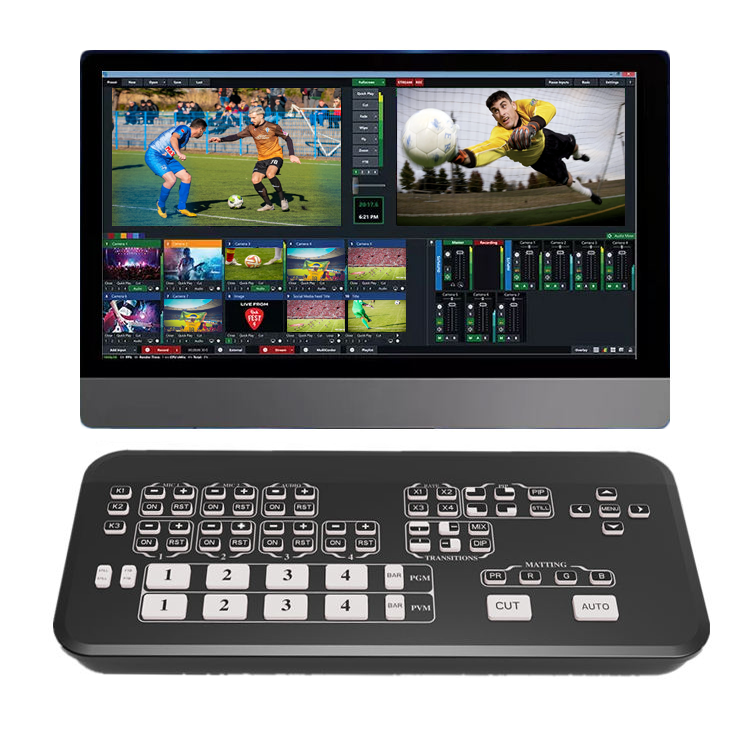 Live Broadcasting Equipment HDMI 1080p Streaming Switcher for Live Broadcast video mixer switch streaming multi camera