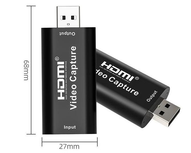 HDMI to USB 4K 2.0 HDMI Video Capture Card 1080P HD Audio Capture Card for TV Gaming Laptop Teaching