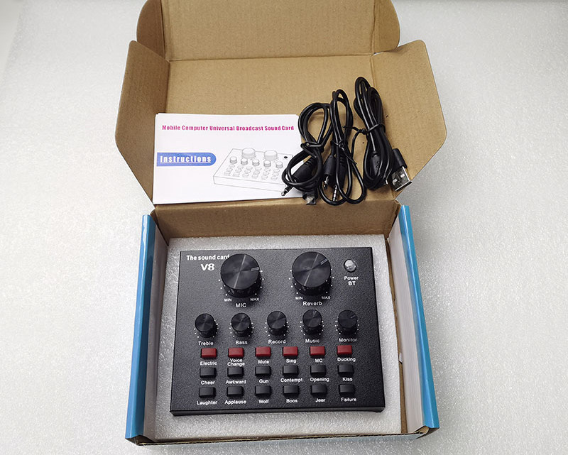 Professional Music Studio Equipment USB audio interface Recording sound card for recording studio