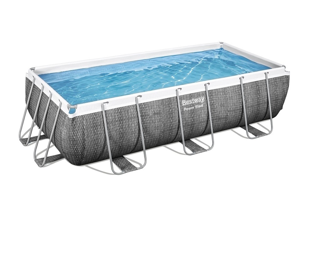 56721 Rectangular Stainless Power Steel frame metal Outdoor piscina Above Ground Swimming Pools