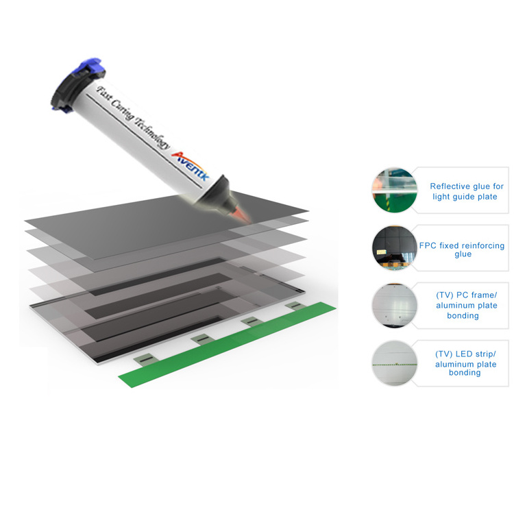 Aventk UV adhesive Non-residual Glue Temporary PrHotection Of Substrate During Welding Or High Temperature Spraying  Uv Glue