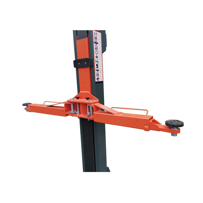 Single-point safety release clear floor 2 post car lift hydraulic car lift with 4 tons lifting capacity