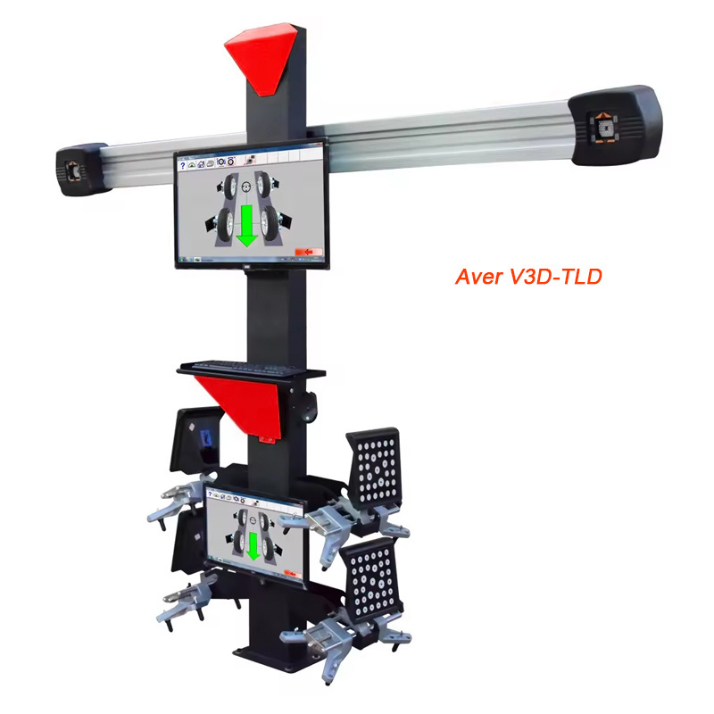 3d wheel aligner /vehicle alignment machine/car wheel alignment repair machine with double screen