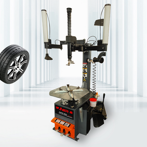 Tire remover machine tire changers with rear leaning auxiliary arm tire changer machine