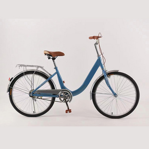 Classic vintage women's racing road korean bike with basket for women bicicleta