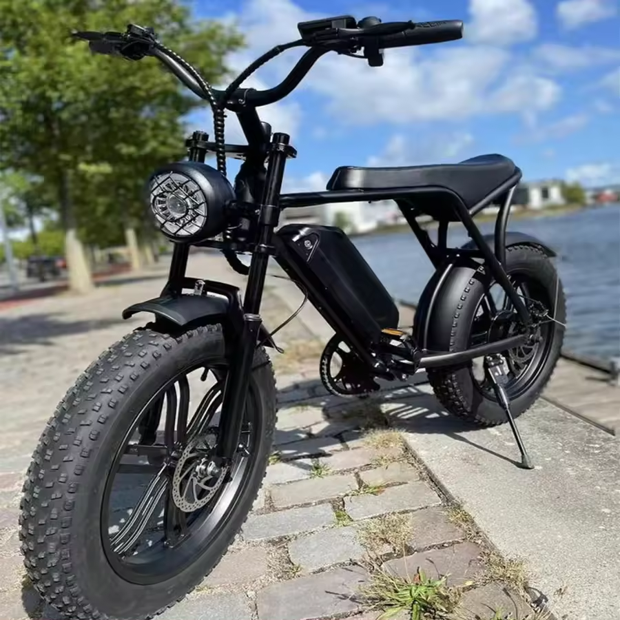 Original V8 2.0 Full Suspension Ebike Electric Fat Tire Bike Elektrisch Fatbike 1000W E-bike 48V Fat Bike for Adults