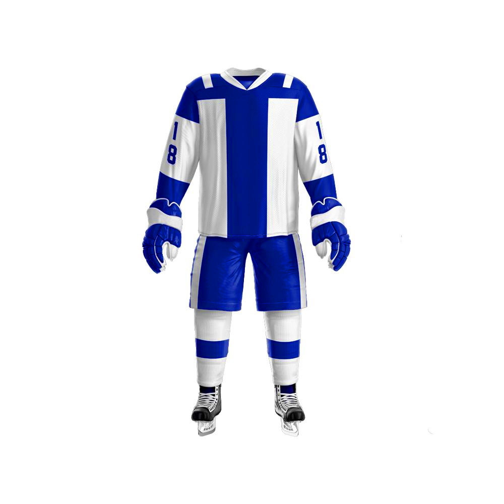 Wholesale Ice Hockey Uniform Polyester Made Long Sleeve Ice Hockey Jersey For Sale