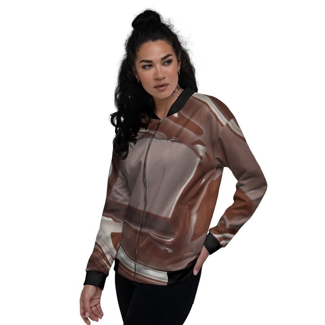 Sublimation Printed Design Best Jackets Pakistan Factory Made Satin Polyester Best Bomber Jackets