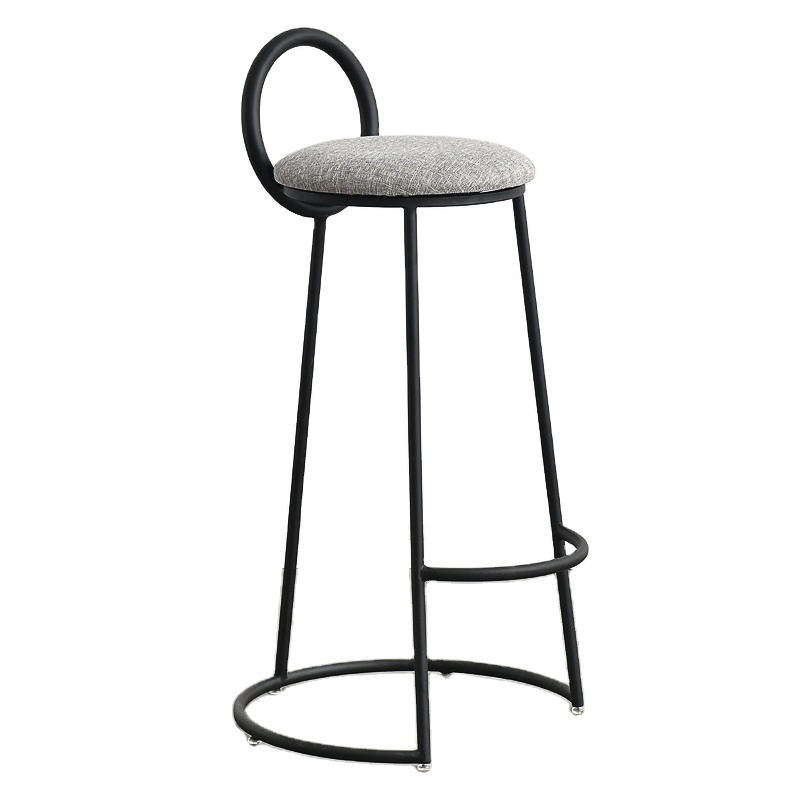 Factory Price  metal frame with footrest bar stool steel Stackable Bar Chair Cafe Restaurant Kitchen Cheap Metal