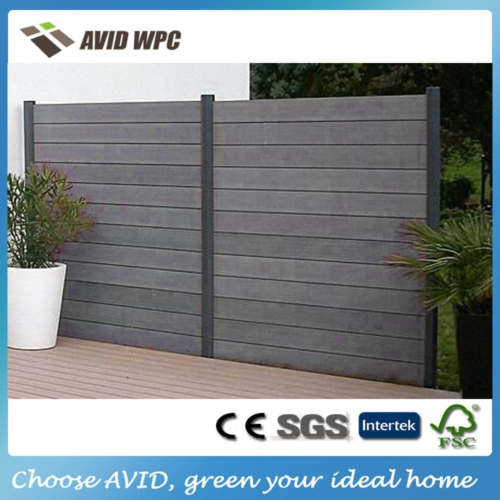 Cheap wood plastic composite fence/wpc fence panel for sale