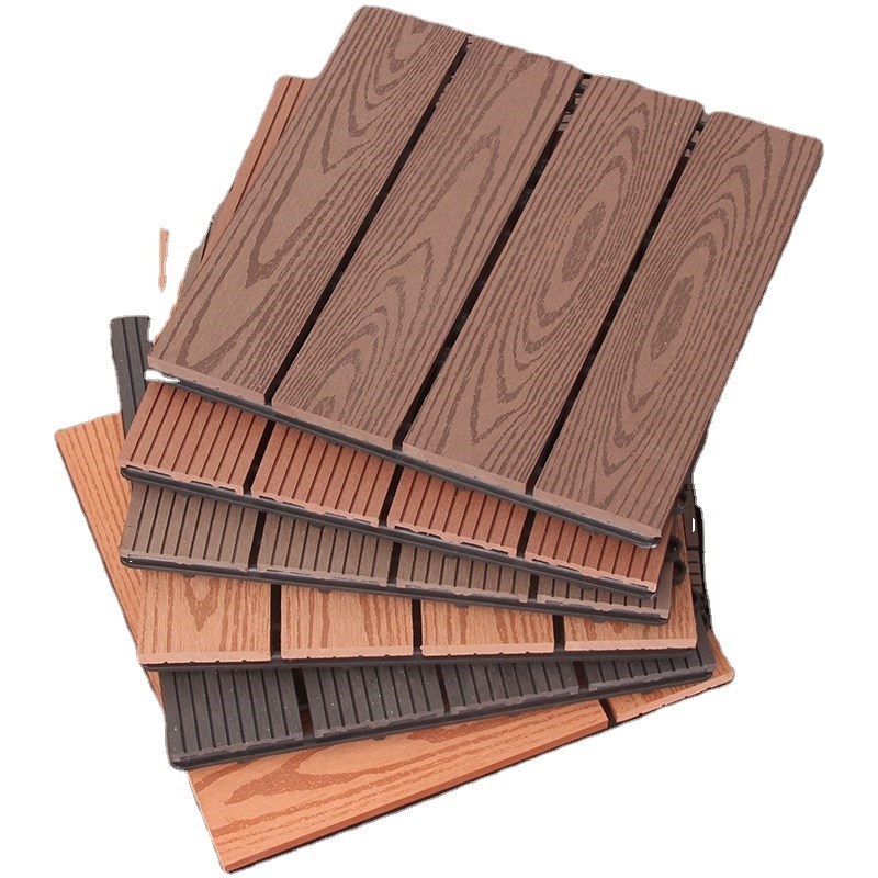 wood composite decking for outdoor use wpc tiles garden wpc DIY tiles