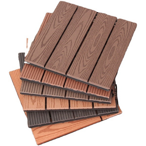 wood composite decking for outdoor use wpc tiles garden wpc DIY tiles