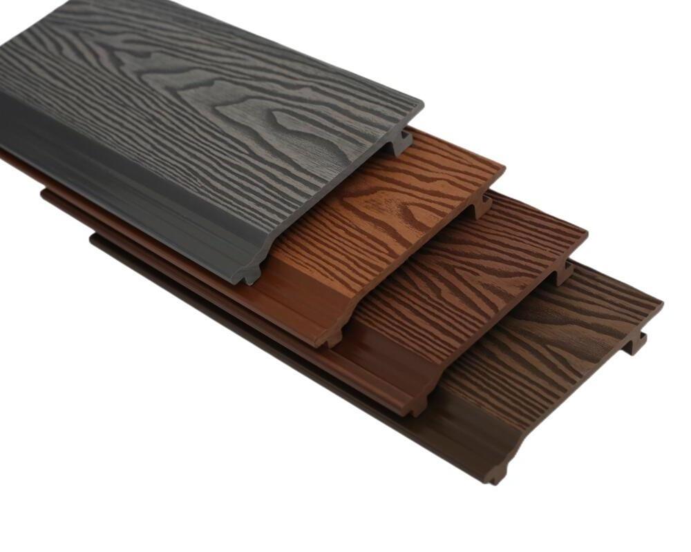 wpc wall cladding wood plastic composite wall cladding 3D embossed wood grain wall cladding