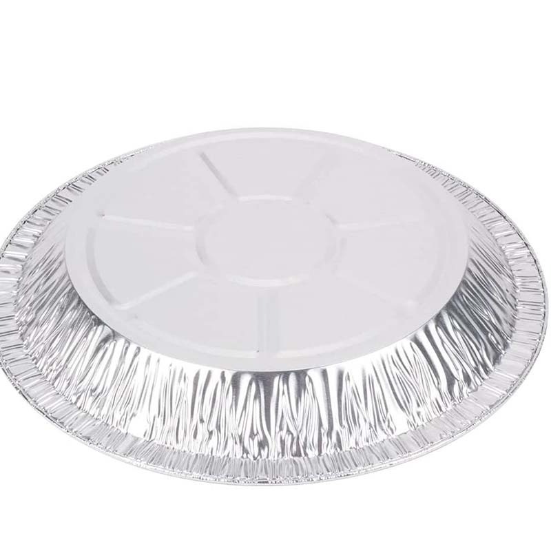 Disposable Microwave Tray Container Round Party Pizza Pie Tin Tart Pan Aluminum Foil Baking Plate