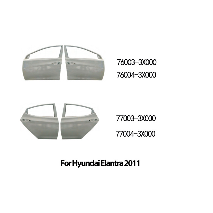 For Hyundai Elantra 2003-2021 Body Kits Engine Hood Front Door Rear Door Tail Gate Front Fender Rear Fender