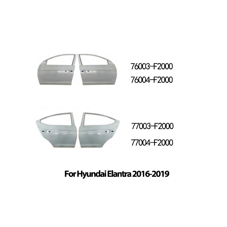 For Hyundai Elantra 2003-2021 Body Kits Engine Hood Front Door Rear Door Tail Gate Front Fender Rear Fender