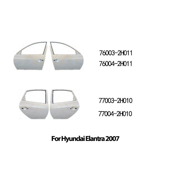 For Hyundai Elantra 2003-2021 Body Kits Engine Hood Front Door Rear Door Tail Gate Front Fender Rear Fender