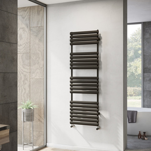 AVONFLOW CE Certification Wall Mounted Black Water Heating Horizontal Bars Vertical Towel Radiators Towel Warmer Tower Rack