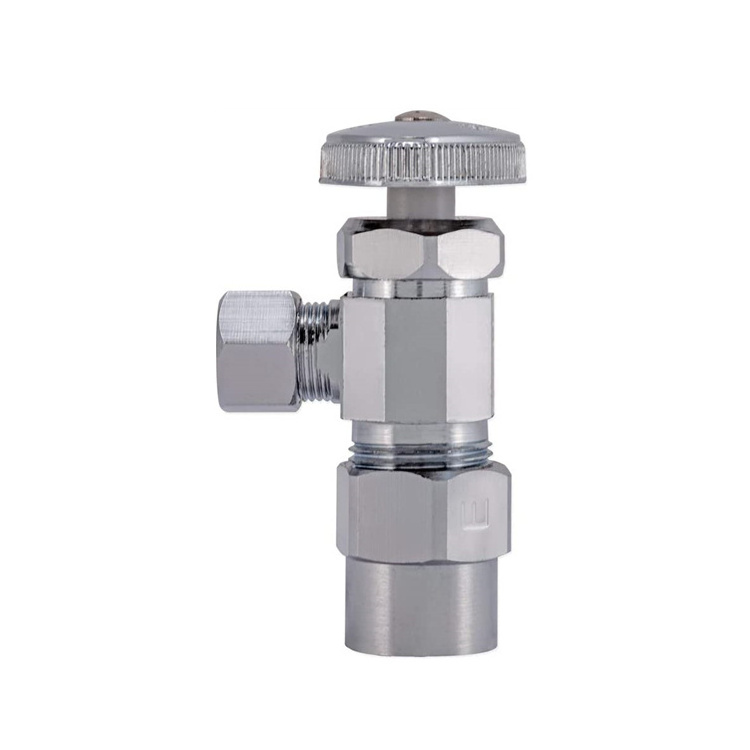 AVONFLOW CPVC x Compression Chrome Lead Free Brass Angle Stop Valve