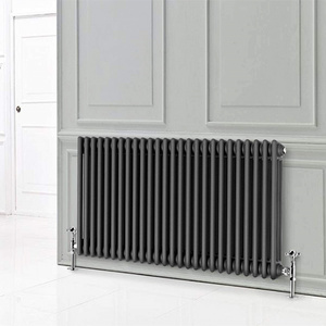 Traditional Column Radiators, Central Heating Horizontal Designer Radiators with White Triple Column