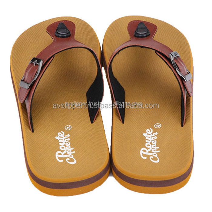 Men Slipper Rubber supported sole with EVA strap fashion sandal new design