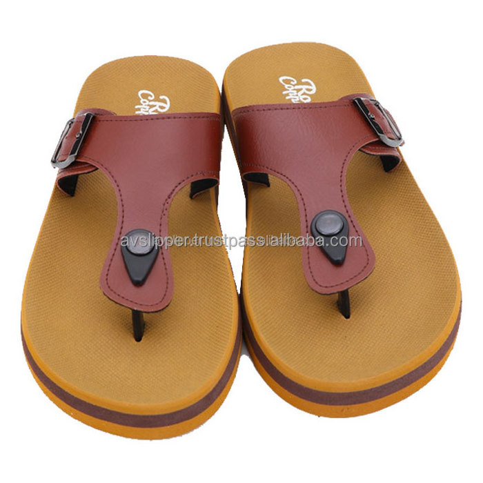 Men Slipper Rubber supported sole with EVA strap fashion sandal new design