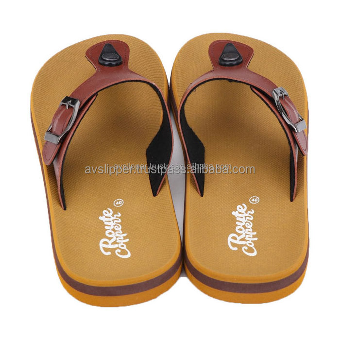 Men Slipper Rubber supported sole with EVA strap fashion sandal new design