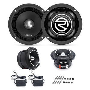 PRO65K Complete Midrange Speaker and Super Tweeter Package, Includes A Pair of 600 Watts 6.5-Inch Midrange Car Speakers & A Pair