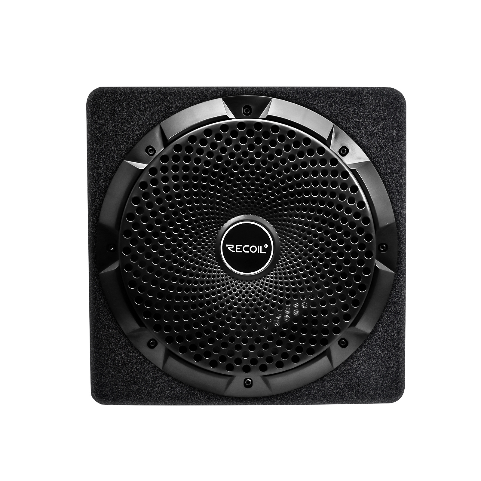 Edge SW10P Car Audio 10 Inch Active Subwoofer with Passive Radiator, Built-in 600W Amplifier, Include Remote Subwoofer Control