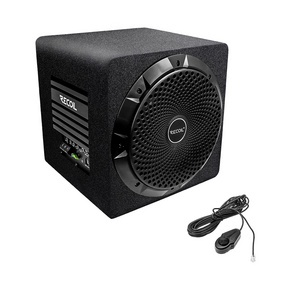 Edge SW8P Car Audio 8 Inch Active Subwoofer with Passive Radiator, Built-in 600W Amplifier