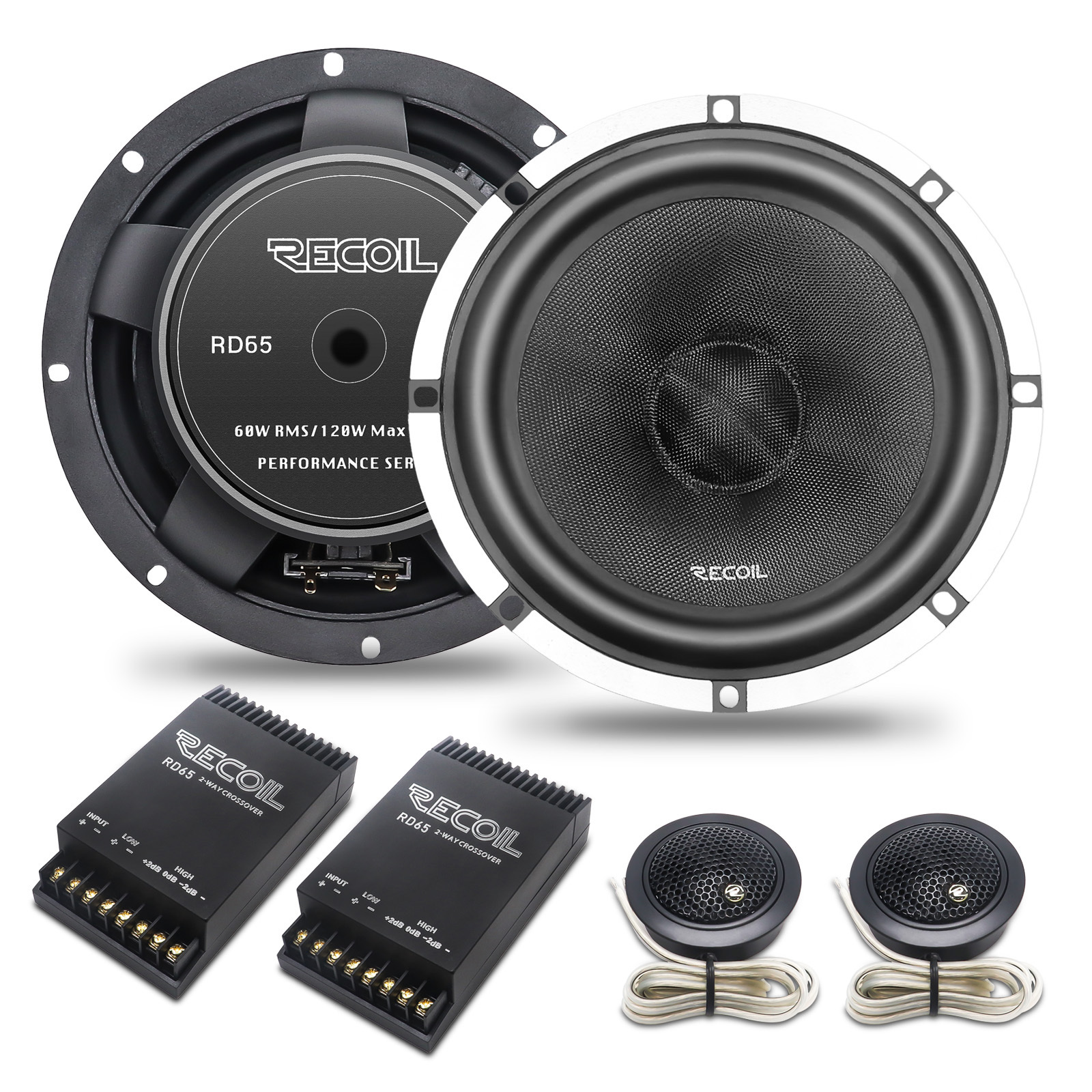 EDGE RD65 Performance Series 6.5-Inch Car Audio Component Speaker System