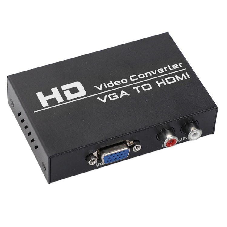 Hot Selling input VGA to output HDMI VGA to HDMI Converter High-definition Video 1080p VGA to HDMI converter